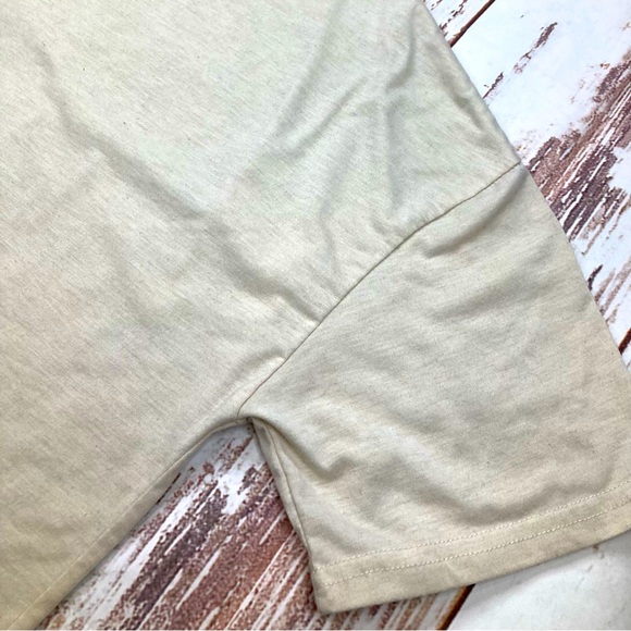 Shein Graphic Short Sleeve Shirt Cream Angel Sz Large - Picture 9 of 15